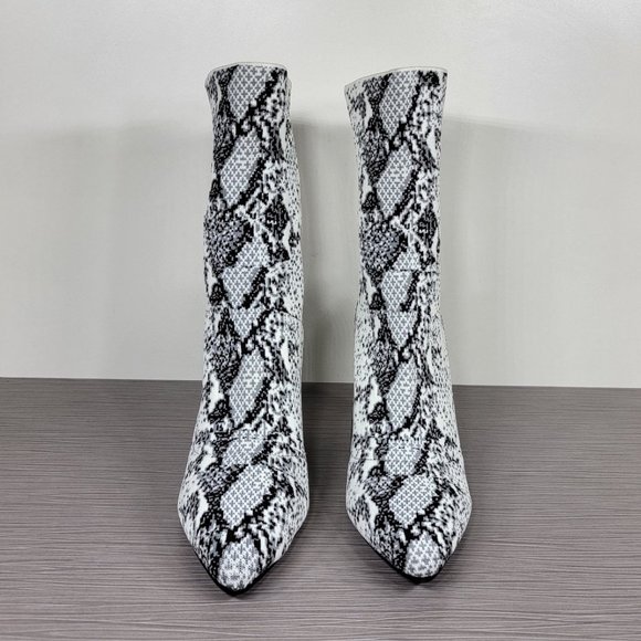 Steve Madden Trent Knit Bootie Snake Print Textile - Picture 2 of 10